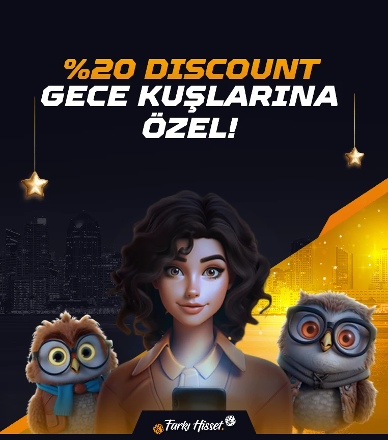 GECEYE OZEL %20 ANLIK DISCOUNT